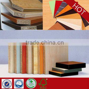 cheap laminated particle board /laminated sheets/ Raw particle board / white Melamine Particle board