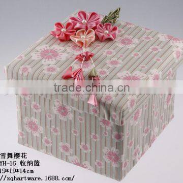 Custom Printing And Design Fashion Foldable Fabric Storage Boxes photo-4