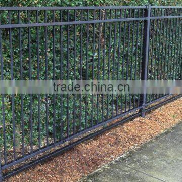 Customized black powder coating aluminum garden fence