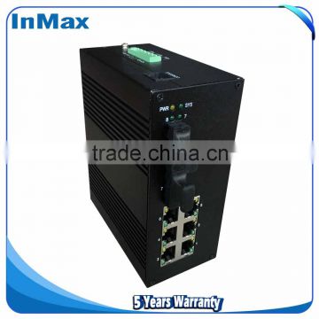 2F+6TP PoE Managed Fiber Optic Ethernet switch InMax P608A