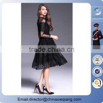 2016 Fashion Ladies Designer Floral Mesh Dress Sexy Mesh Dress for Women