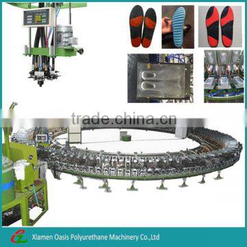 Low Pressure Polyurethane Foam Injection Shoe Soles Making Machine