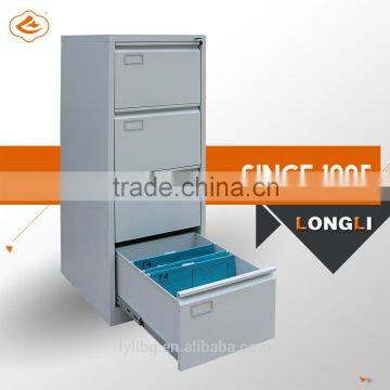 Powder Coated Grey Vertical 4 Drawers Steel Office Filing Cabinet photo-4