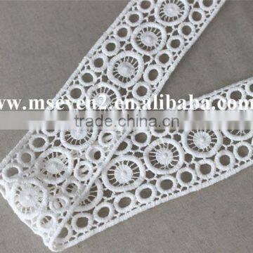 New Lace Designs 2016 Cotton Embroidery Lace With 5cm in White Lace for Lady Clothing photo-4