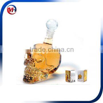 Skull Glass Bottle for Wine Glass Liquor Bottle Skeleton Bottle photo-3