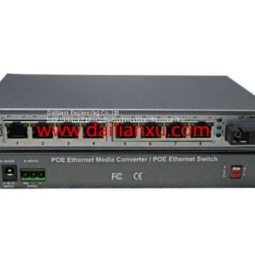 8channels POE Fast Ethernet fiber media converter POE Ethernet fiber switch