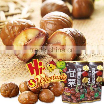 Vacuum Packed Roasted Chestnut Kernel Snacks For Sale