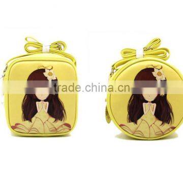 Square Shape Printed PU Girl Message Bag photo-3