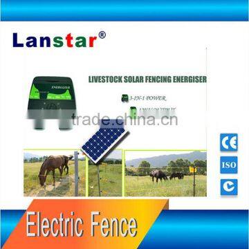 Lanstar LX-Polar solar electric fence livestock farm electric fence energizer for horse