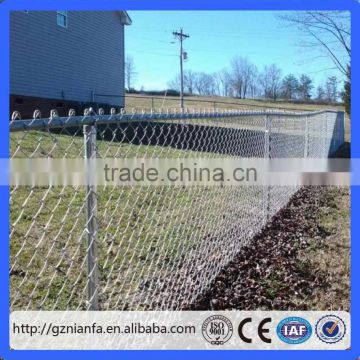 ASTM 9 gauge galvanized chain link fence mesh fabric and accessories