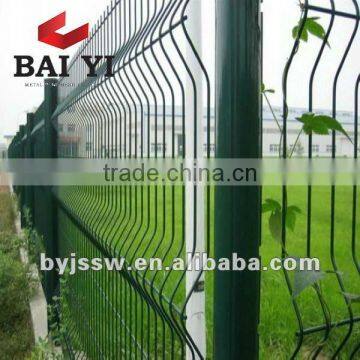 Green PVC Coated Steel Wire Mesh Fence