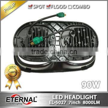 90W High Power 5.75" Harley Motorcycle Headlight Round Double Headlamp for 98-13 Road Glide Models photo-5