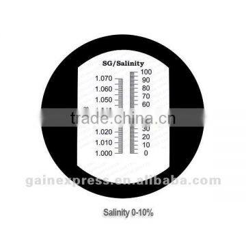 Salinity Refractometer With Built-in LED Light Aquarium 0~10% ATC photo-4