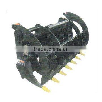 wheel loader attachment grass grapple