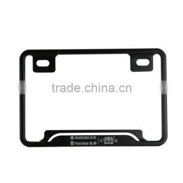 Motorcycle BLACK Aluminum License Plate Frame Bracket For MOTORCYCLE SUZUKI UNIVERSAL