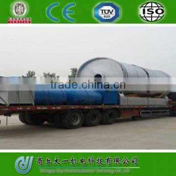 DAYI New Design Type Waste Rubber Recycling To Oil Pyrolysis Didstillation Plant /Small Pyrolysis Machine photo-3