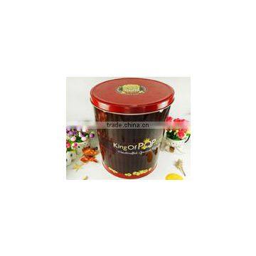 Hot Sale Food Packaging Popcorn Tin Barrel photo-5