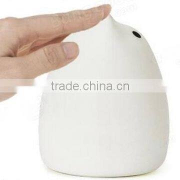 Rechargeable Color Changeable Silicone LED Sensitive Tap Control Night Light for Home photo-3