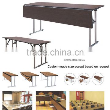 stainless steel folding IBM rectangular conference table with extende table top LQ-T003