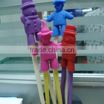 Customized Design Food Grade Silicone Baby Chopstics Holder Crown Shaped Chopstic Holders photo-6