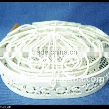 Creamywhite wire storage pretty storage boxes