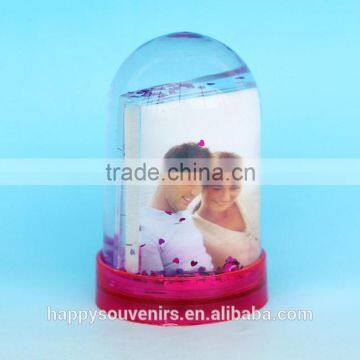 Hot Sale Rectangle Photo Plastic Snow Globe For Wedding Gifts photo-3