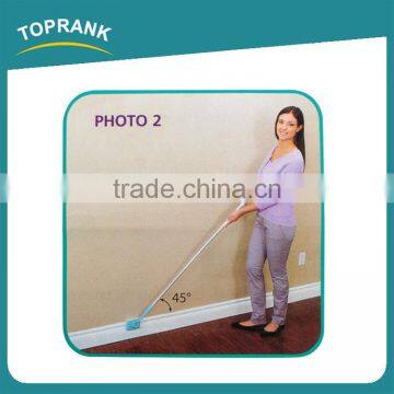 Toprank Fast Easy Way To Clean Baseboard And Moldings Simply Walk Glide Baseboard Cleaning Mop Extendable Microfiber Dust photo-4