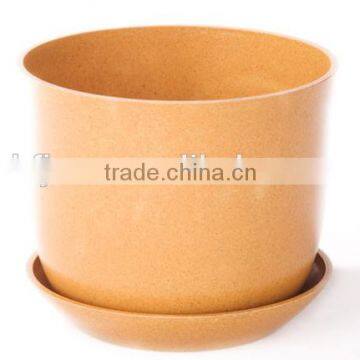 Pretty design OEM available Portable bamboo fiber flower pot