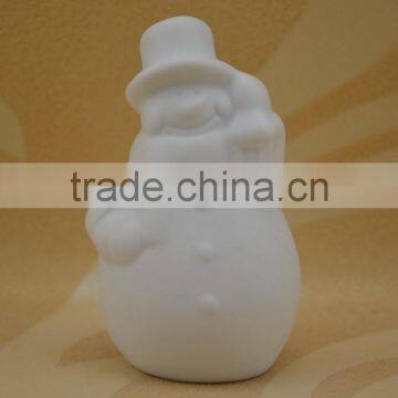 High White Ceramic Salt and Pepper Shaker With Christmas Decoation Porcelain photo-2