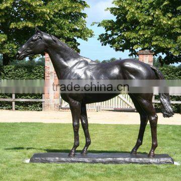 outdoor handicraft life size horse bronze statue for garden decoration