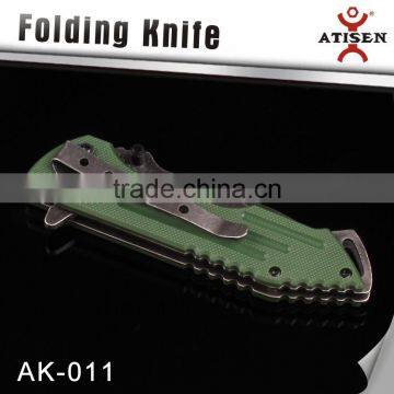 High Grade Folding Knife 3Cr13 Blade G10 Handle Camping Knife photo-2