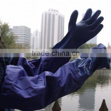 NMSAFETY PVC long sleeve waterproof fishing gloves