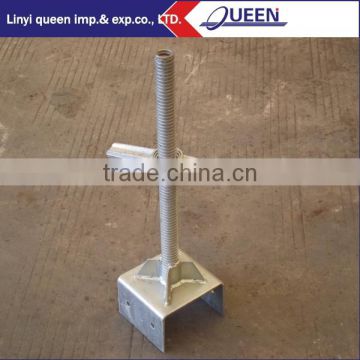 Construction telescopic tube for base jack