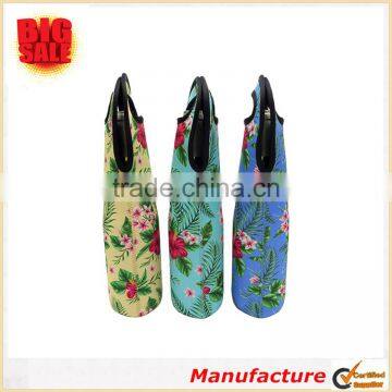 Neoprene Totes and Carriers For Wine Champagne Bottles Printing Tote Bag photo-3