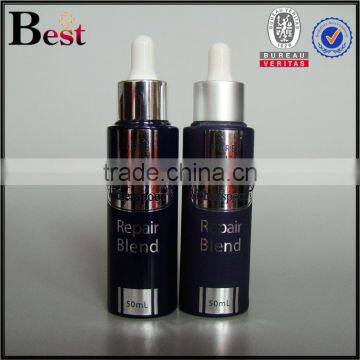 China High Quality Frosted Cosmetic Essence Parfume Bottle Glass 50 ml Red Aluminum Dropper Bottle Glass Wholesale photo-4