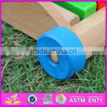 2015 Educational Wooden Trolly Toy,Children Blocks Drag Car Handmade Wooden Trolly Toy,Block Trolly Wooden Block Car Toy W13C019 photo-6
