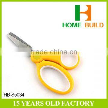 Factory price HB-S5034 Student scissors School scissors Rubber hand scissors