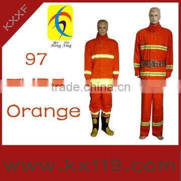 97type Green Orange Comfortable firefighters fire protective clothing for fire man