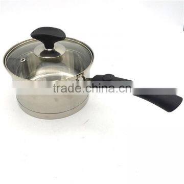 stainless steel nonstick milk cook pot with long handle