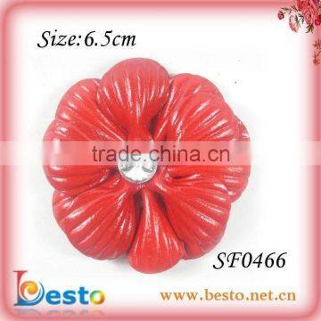 2013 popular new style handmade plastic decorations shoes flower