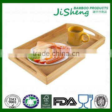 Cheap Bamboo Wooden Food Serving Tray, Serving Tray and Bamboo Tray With Handles photo-2