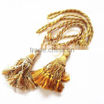 Golden Curtain tieback Tassels ,Curtain Buckle