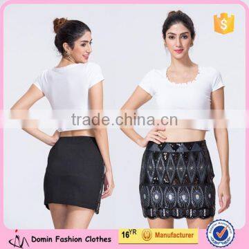 New Design Wholesale Women Clothing Manufacturer Sequin Mini Party Skirt