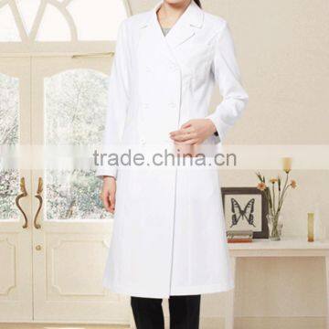 Doctor Gown 100% Cotton or 30% Cotton 70% Polyester White Lab Coat Medical Lab Coat photo-2