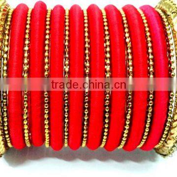 Wholesale Silk Thread Bangles ,Earrings,Necklace Sets India photo-3
