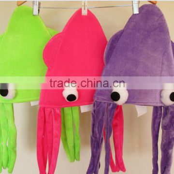 factory sale octopus party hats,octopus hat,carnival hat,squid hat