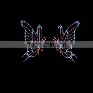 Clothing Decoration Butterfly Texans Hot Fix Rhinestone Transfer Designs photo-4