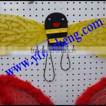 Yellow bee pattern wings fairy wings and wands sets