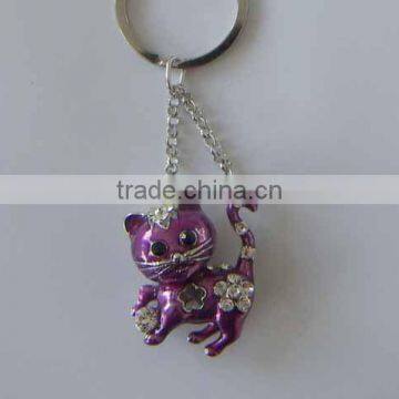 Fashion key chain ,keychain jewelry ,alloy diamond jewely