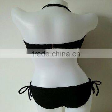 Lady Modern Black Crochet Swimsuit
